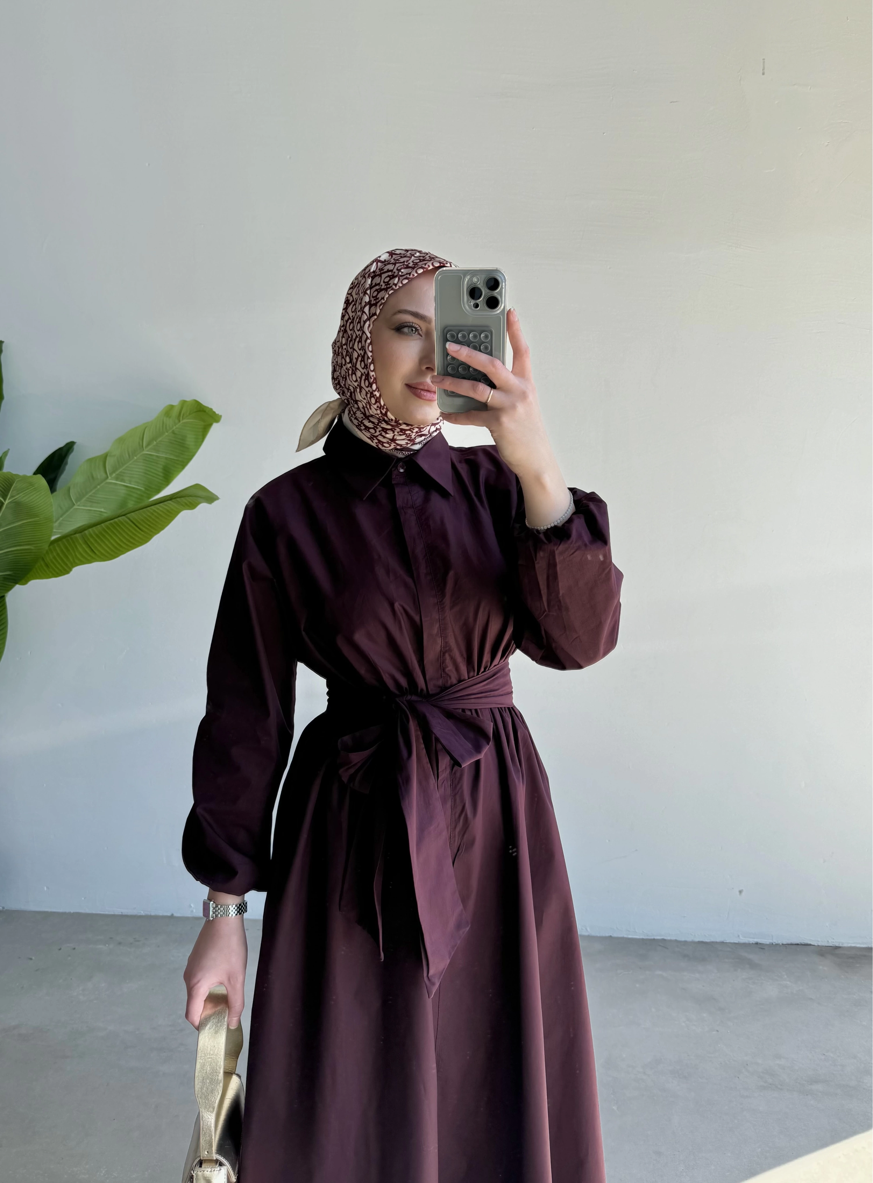 Eya Elbise Bordo