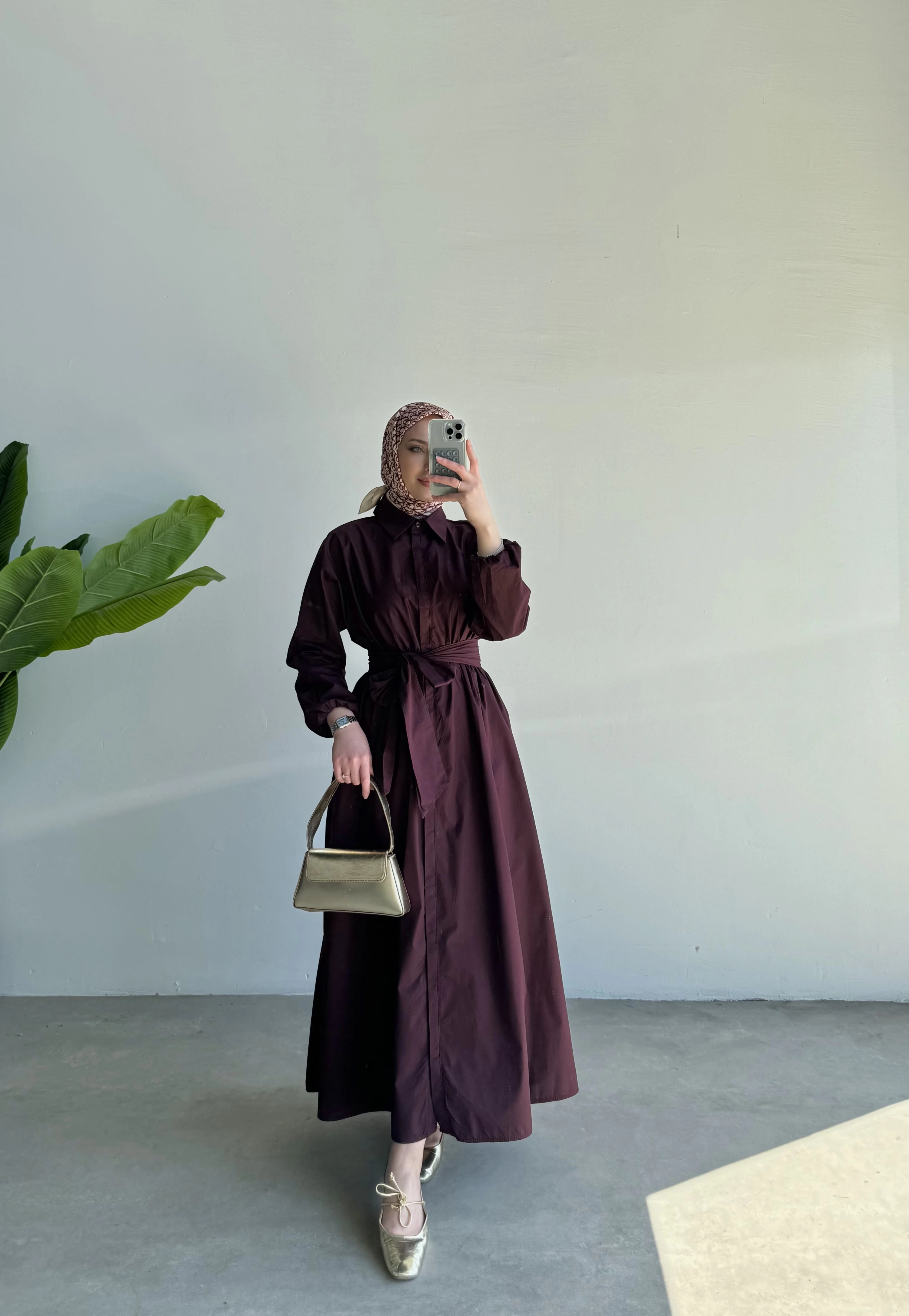 Eya Elbise Bordo