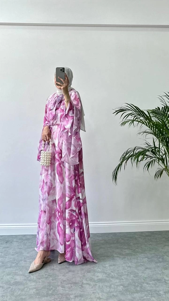 Lora Elbise Pembe