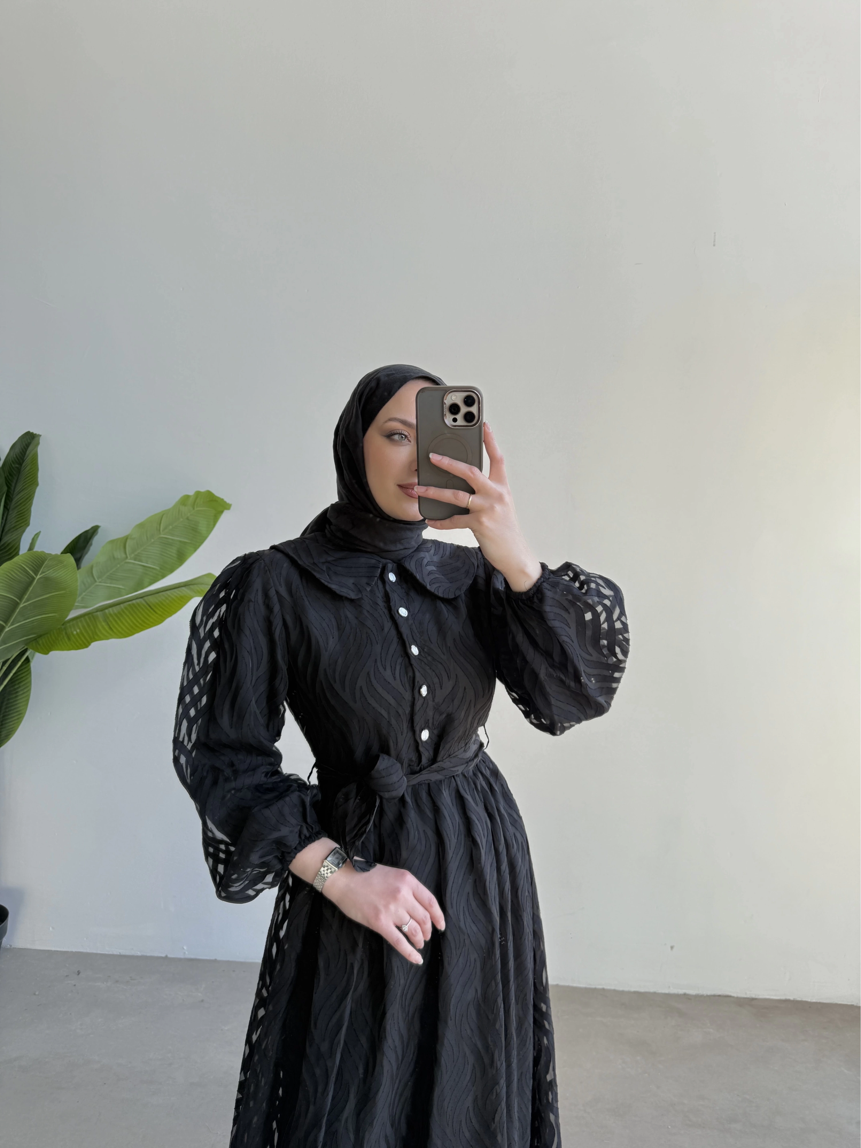 Zeyna Elbise Siyah
