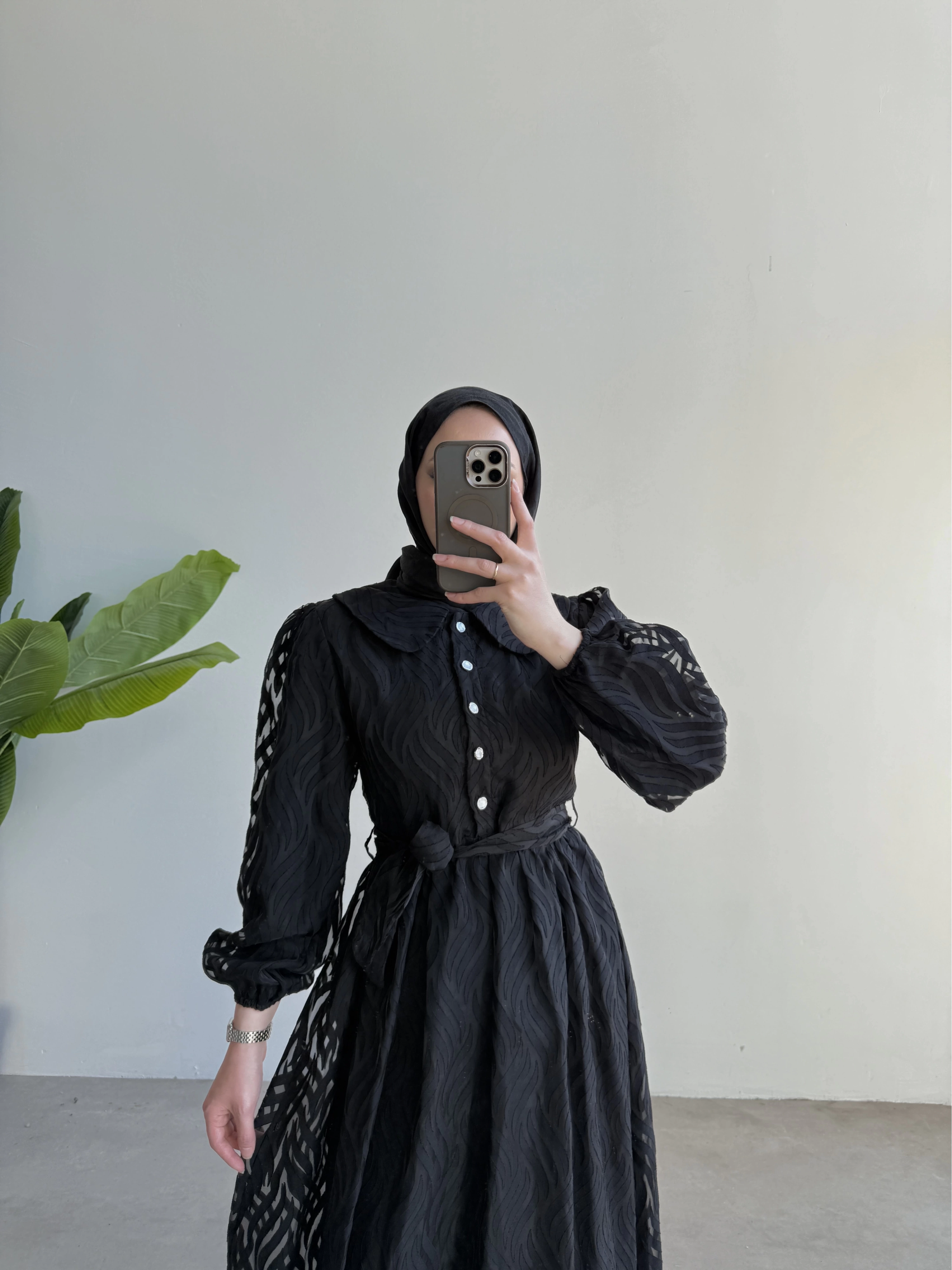 Zeyna Elbise Siyah