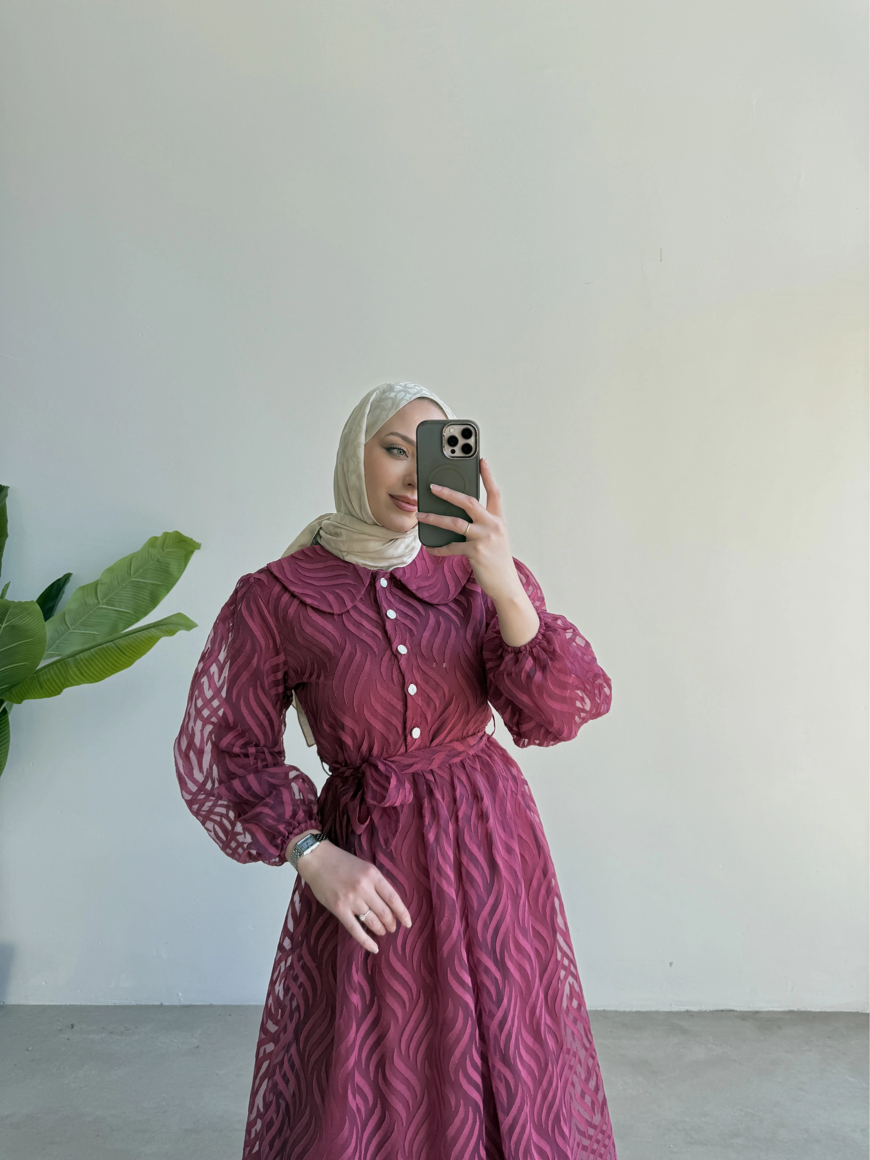 Zeyna Elbise Bordo