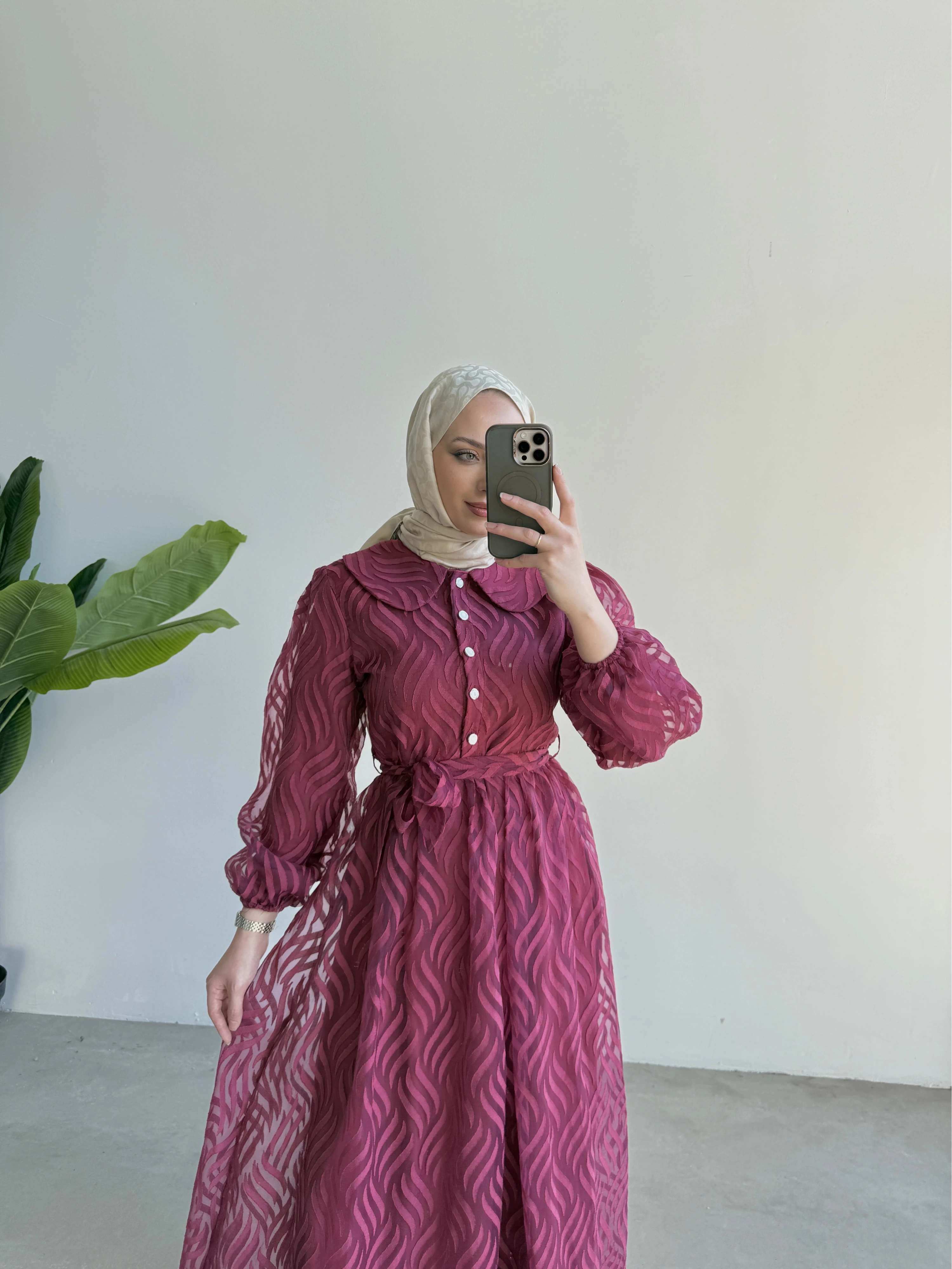 Zeyna Elbise Bordo