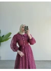 Zeyna Elbise Bordo