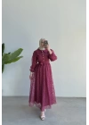 Zeyna Elbise Bordo