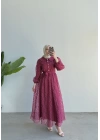 Zeyna Elbise Bordo