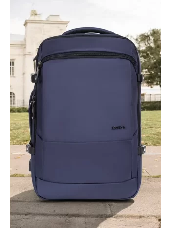 Lacivert Su Geçirmez Oxford Kumaş Ortopedik Laptop Sırt Çantası