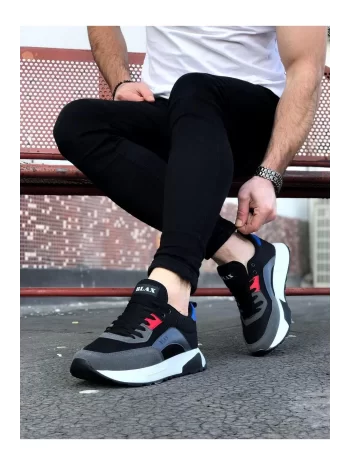 Wagoon Wg204 Füme Siyah Erkek Spor Ayakkabı