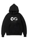 10 Kasıma Özel Üç İplik Kapüşonlu Baskılı SweatShirt - Siyah