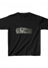 Çocuk Unisex Baskılı T-Shirt - Siyah