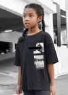 Çocuk Unisex Baskılı T-Shirt - Siyah