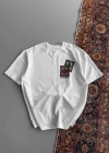 Erkek Baskılı Oversize - Beyaz