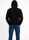 Erkek Üç İplik Kapüşonlu Kanguru Cepli SweatShirt hoodie - Siyah