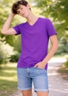 Genç Erkek Çocuk V Yaka Tişört Model - Mor