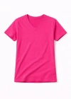 Genç Kız Çocuk V Yaka Tişört Model - Pembe