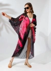 Kadın Rahat Kesim Şifon Kimono - Siyah