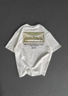Kadın Baskılı Oversize T-Shirt - Beyaz