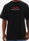 ERKEK Baskılı Oversize T-Shirt - Siyah