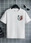 Unisex Çocuk Baskılı T-Shirt - Beyaz