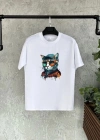 Unisex Çocuk Baskılı T-Shirt - Beyaz