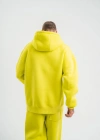 ERKEK Double Oversize Kapşonlu SweatShirt - Sarı