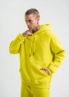 ERKEK Double Oversize Kapşonlu SweatShirt - Sarı
