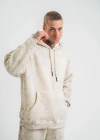 ERKEK Double Oversize Kapşonlu Yıkamalı SweatShirt - Krem
