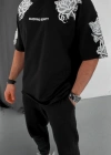 ERKEK Baskılı T-Shirt - Siyah