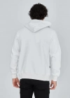 ERKEK Tam Fermuarlı Kapşonlu  SweatShirt - Beyaz