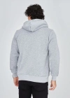 ERKEK Tam Fermuarlı Kapşonlu  SweatShirt - Gri