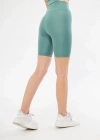 Yüksek Bel Biker Sporcu Şort - Mint Yeşil