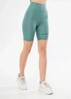 Yüksek Bel Biker Sporcu Şort - Mint Yeşili