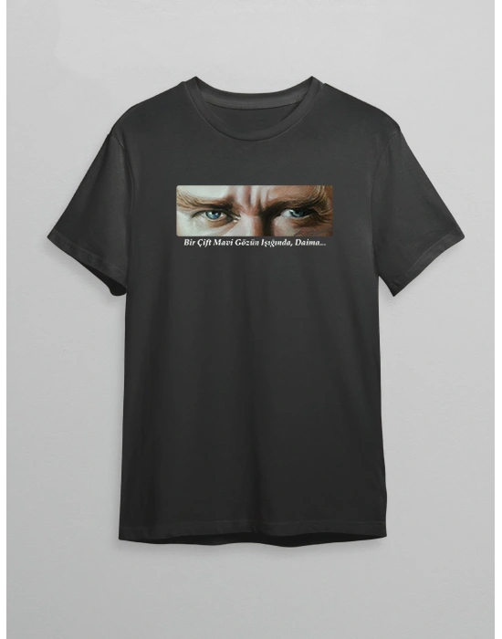 10 Kasım Unisex Atatürk Baskılı T-shirt - Siyah