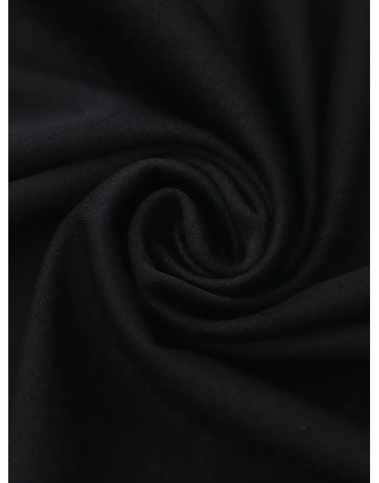 Kadın Penye Compack Baskılı Kahve Desenli Kadın Kısa Kol Yazlık T-shirt - Siyah