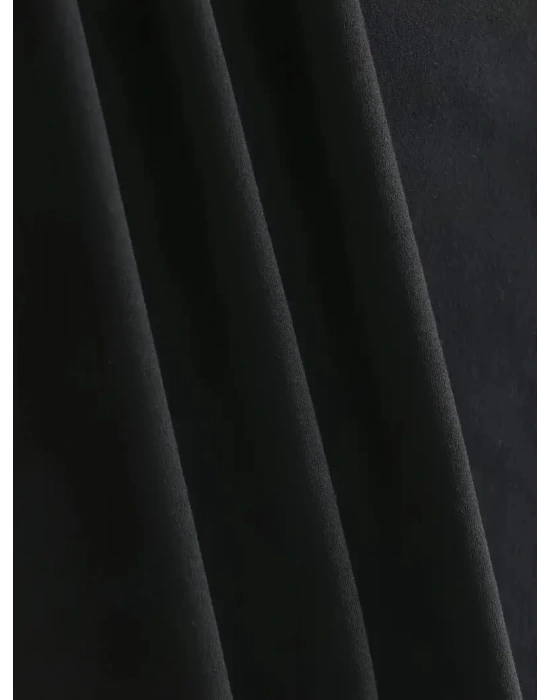 kadın Penye Compack New York Baskılı Oversize Kısa Kol Bisiklet Yaka T-shirt - Siyah