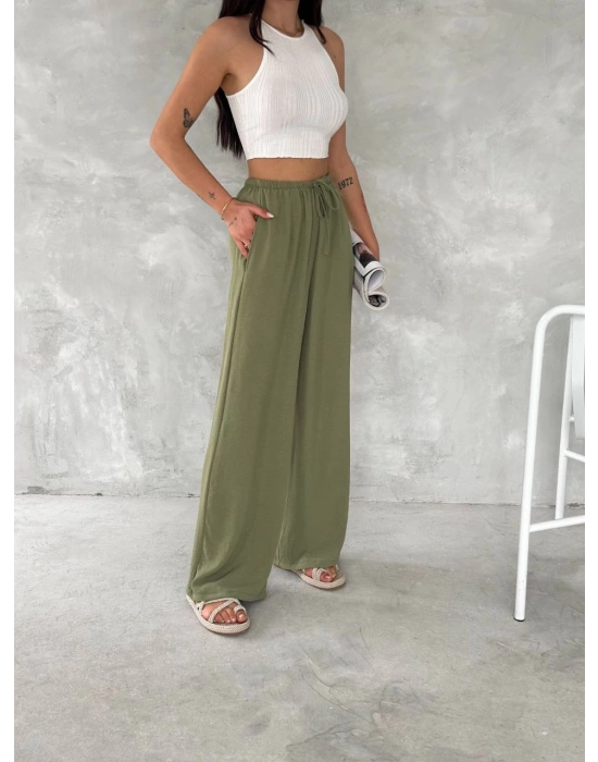 Ayrobin Oversize Kadın Pantalon - Mint Yeşili