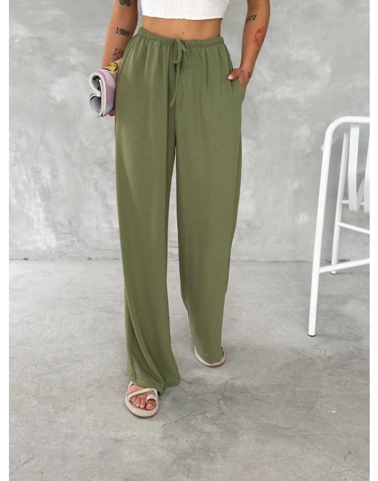 Ayrobin Oversize Kadın Pantalon - Mint Yeşili