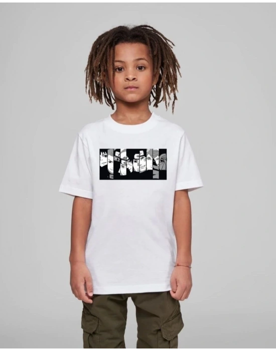 Çocuk Unisex Baskılı T-Shirt - Beyaz