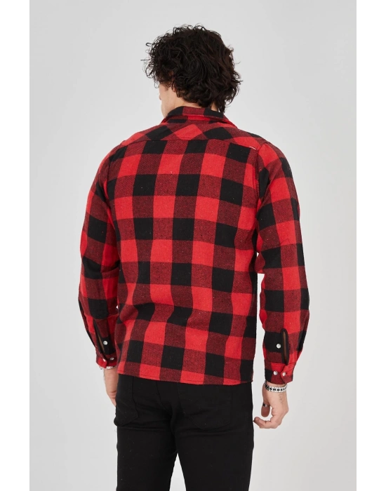 Erkek Oduncu Gömlek - Kırmızı