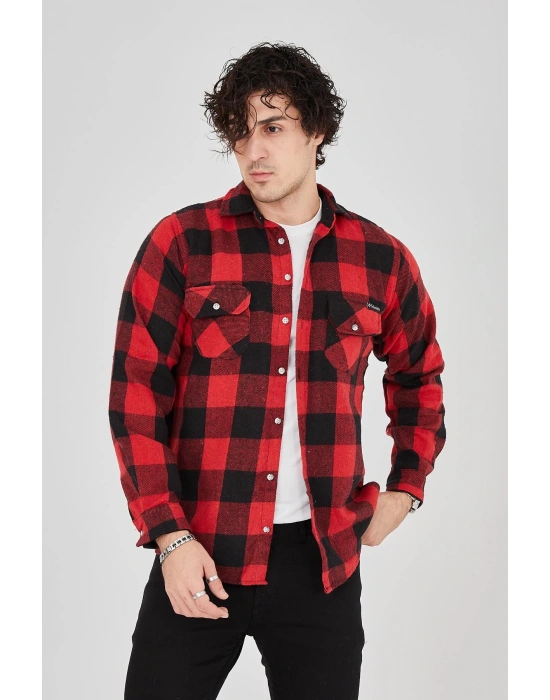 Erkek Oduncu Gömlek - Kırmızı