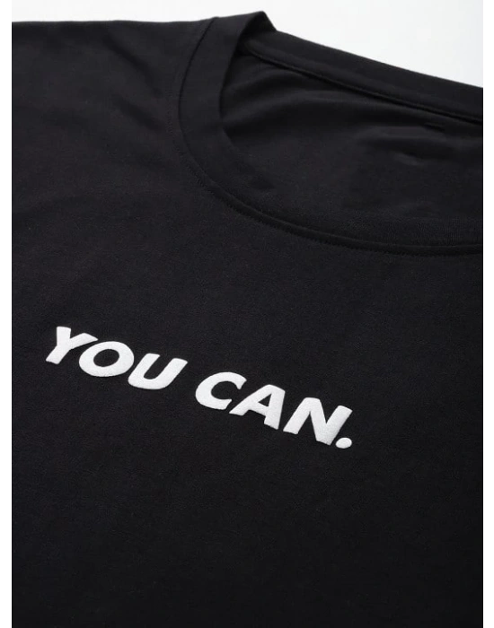 Kadın Baskılı Oversize T-shirt - Siyah