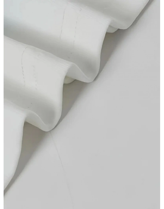 Ördek Baskılı ve Yuvarlak Yakalı Kadın Günlük Büyük Boy Siyah Tişört. - Beyaz