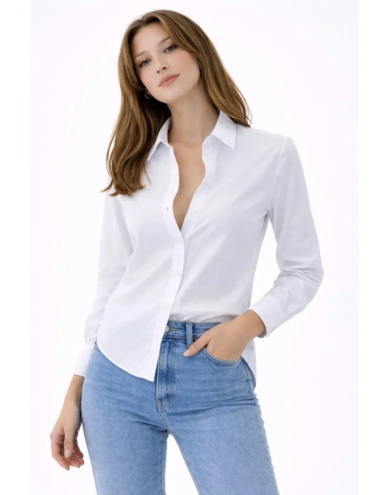 Tesettür Beyaz Gömlekli Pliseli Etek İkili Takım Gündelik ve Ofis Şıklığı - Siyah