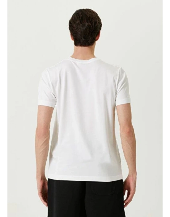 ERKEK Basic Bisiklet Yaka Regular T-Shirt - Beyaz