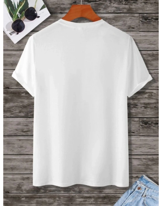 Kadın Baskılı Oversize T-Shirt - Beyaz