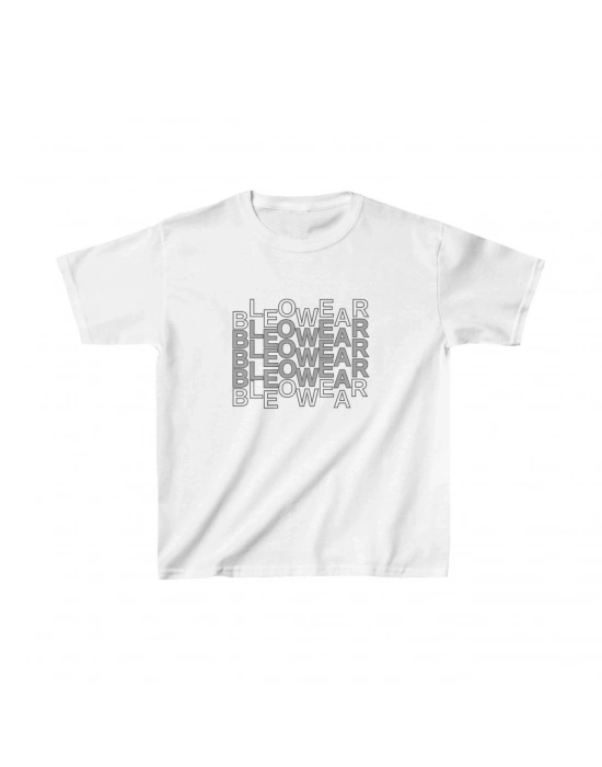 Unisex Çocuk Baskılı T-Shirt - Beyaz