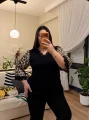 Leopar Kol Dantel Detaylı Esnek Penye Bluz - Siyah