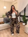 İkili Bürümcük Kimono Takım - Karma Desen