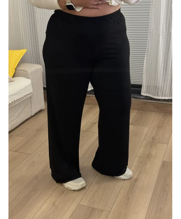 Oysho Modal Kumaş Palazzo Eşofman - Siyah