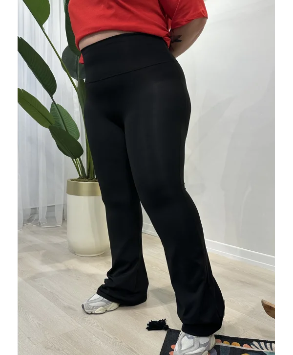 Yüksek Bel Esnek Oysho İspanyol Tayt - Siyah